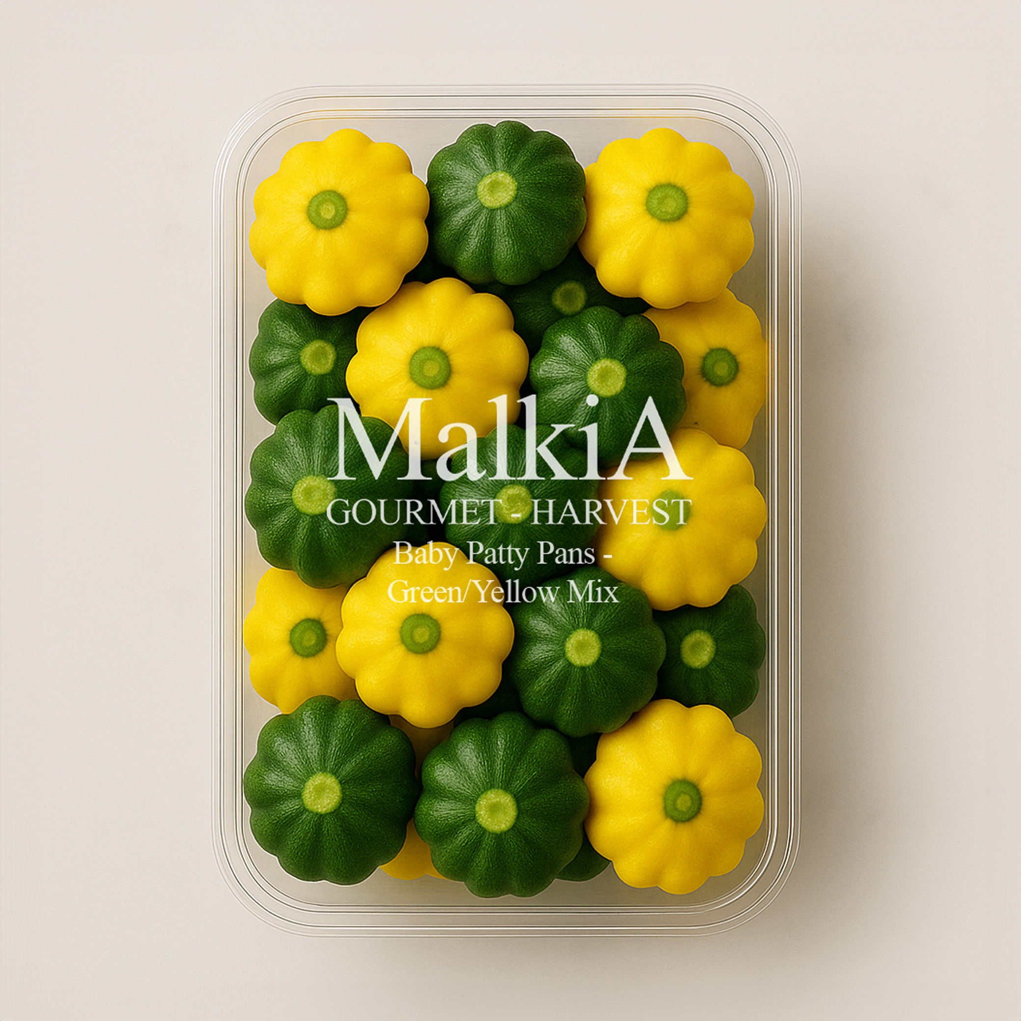 Baby Patty Pans - Green/Yellow Mix